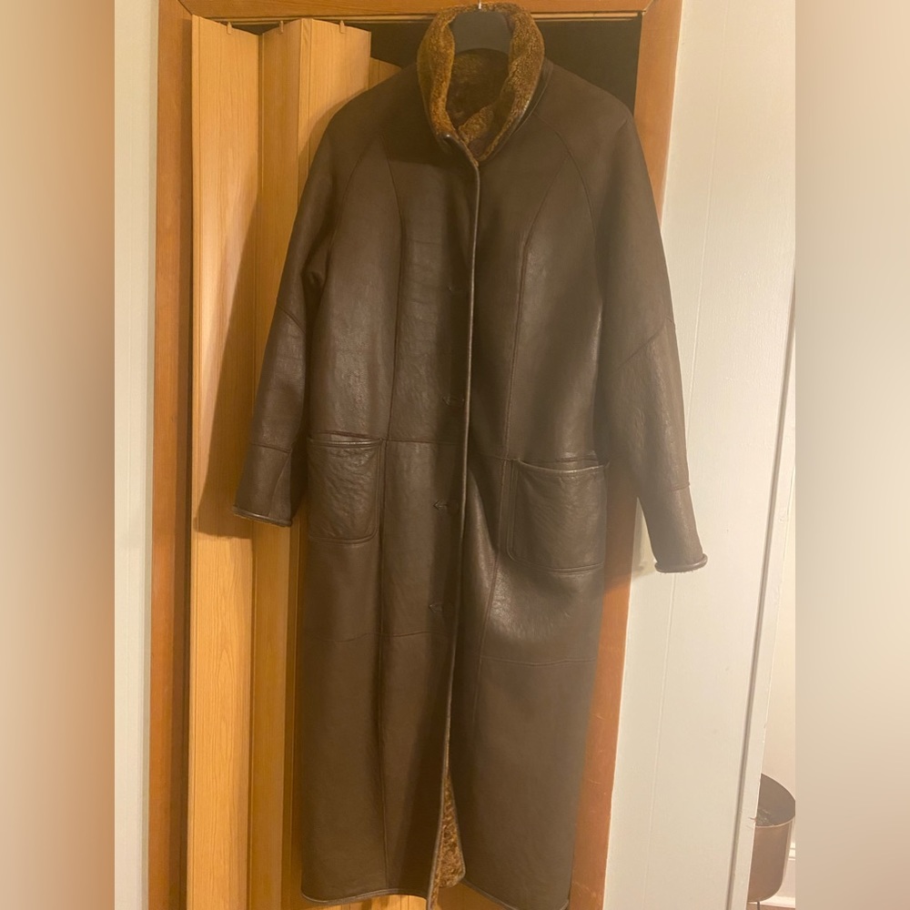 Reversible Shearling long coat